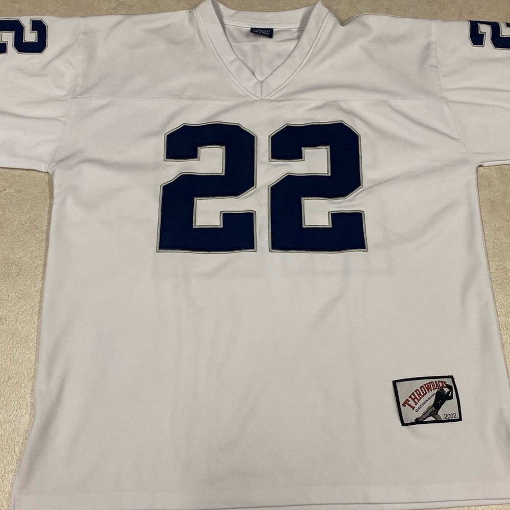 2002 Throwbacks Gridiron #22 Dallas Cowboys Jersey